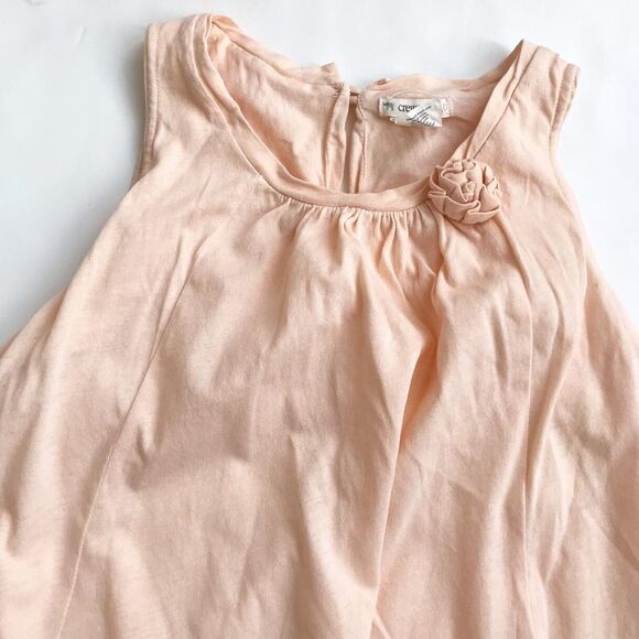 Crewcuts peachy flowy dress VGUC - very light discolouration 10Y - Picture 2 of 6